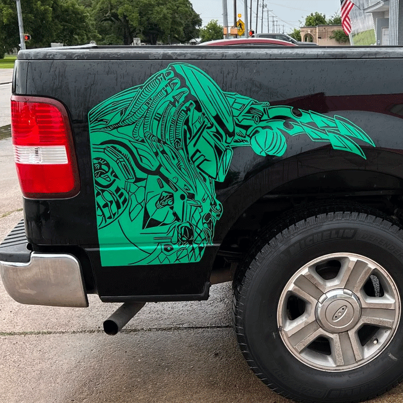 Large Predato For Car Sticker Characters Body Decoration The Monster Stickers Big Picture Movement Style Die Cutting Vinyl Decal (ONLINE ORDER ONLY)
