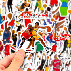 50pcs Classic Action Basketball Collection Motorcycle Car Hood Helmet Suitcase Guitar Waterproof Sticker (Online Order Only)