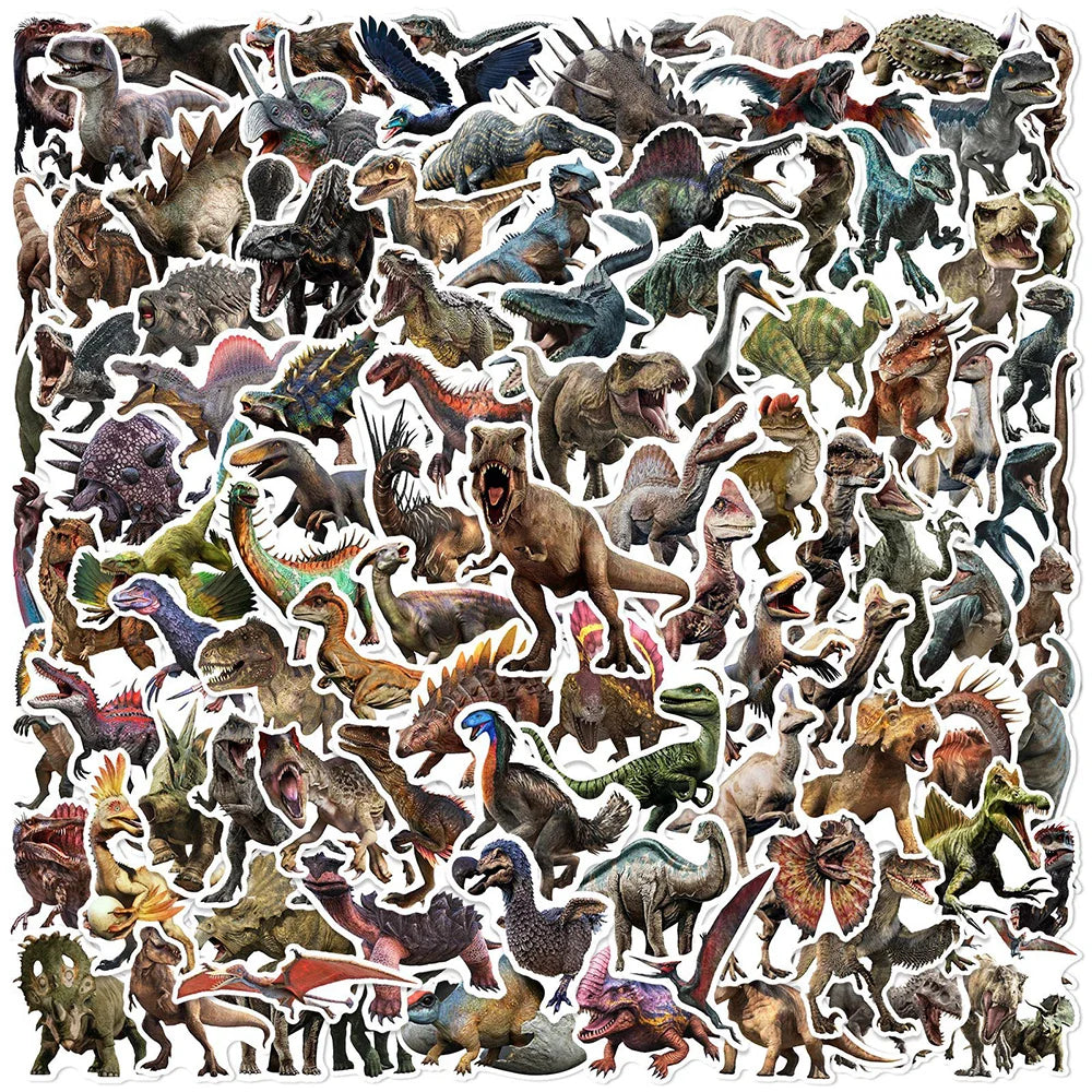 Jurassic Dinosaur Stickers Pack - Cool Graffiti Decals for Laptop, Phone, Notebook, Suitcase, Kids Toy (Online Order Only)