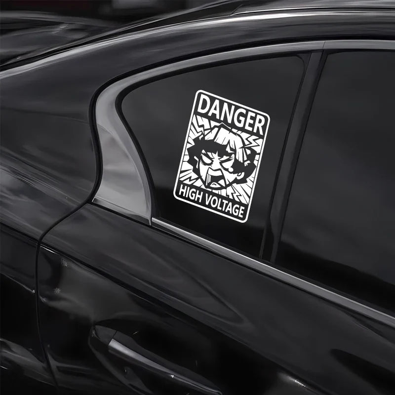 ”DANGER！HIGH VOLTAGE“Agatsuma Zenitsu DECAL,CREATIVE&FUNNY DECAL ,FOR new energy automobile,HIGH quality! (ONLINE ORDER ONLY)