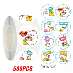 100-500pcs Children's Stickers New Small Animal Cartoon Sticker for Kids Gift Packaging Label Reward Stationery Stickers (Online Order Only)