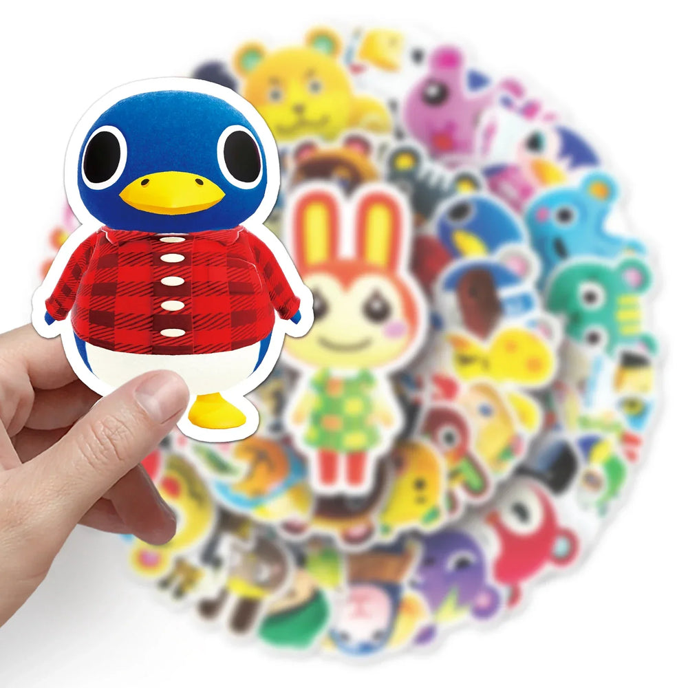 50Pcs Cute Animal Cartoon Waterproof Vinyl Stickers for Skateboard Snowboard (ONLINE ORDER ONLY)