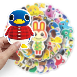 50Pcs Cute Animal Cartoon Waterproof Vinyl Stickers for Skateboard Snowboard (ONLINE ORDER ONLY)