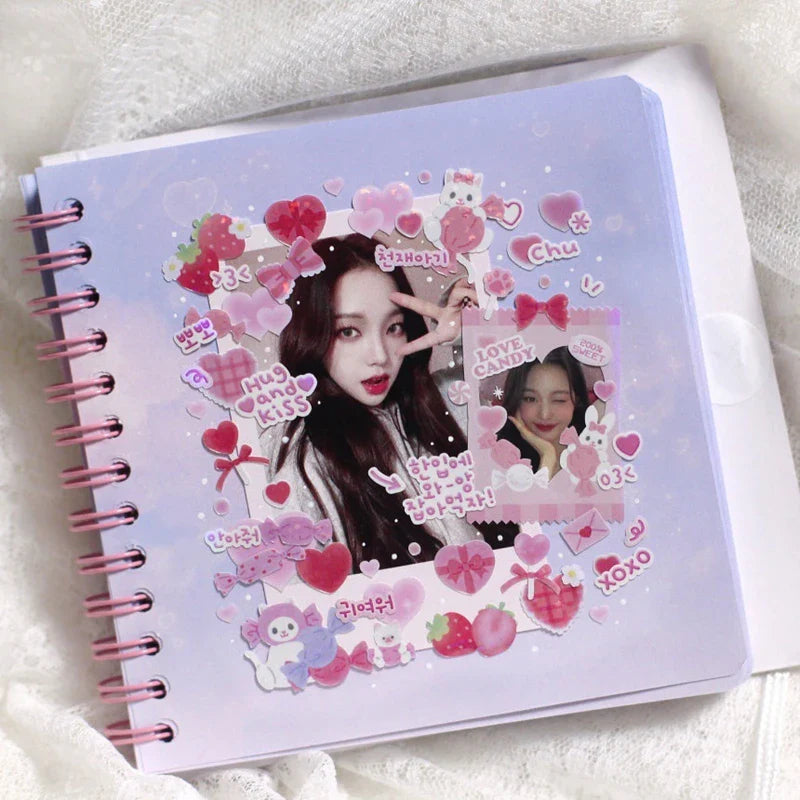 2pcs Cute Korean Alphabet Sticker Scrapbooking Idol DIY Album Decoration Sticker Aesthetic Personalized Ins Kawaii Stationery (ONLINE ORDER ONLY)