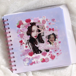 2pcs Cute Korean Alphabet Sticker Scrapbooking Idol DIY Album Decoration Sticker Aesthetic Personalized Ins Kawaii Stationery (ONLINE ORDER ONLY)