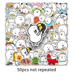 10/30/50PCS Kawaii Animal Stickers Cute JokeBear Sticker Cartoon Kids Toys Luggage Laptop Guitar Car Bike Skateboard DIY Decals (ONLINE ORDER ONLY)