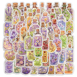 Cute Aesthetic Flower Stickers for Laptop, Phone, Suitcase, Kids Toys (10/30/50PCS) (ONLINE ORDER ONLY)