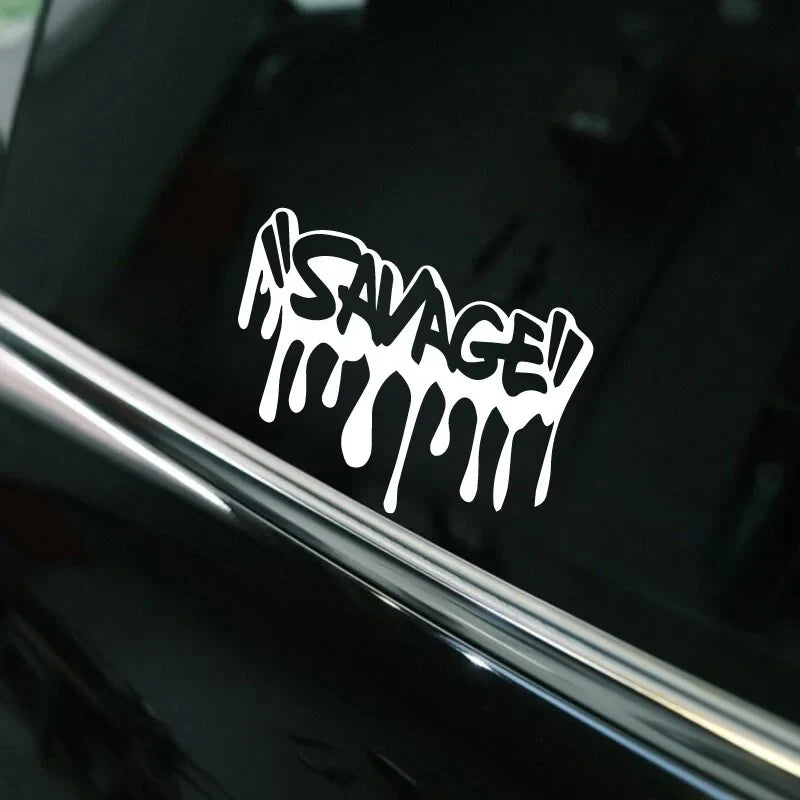 "SAVAGE"Sticker,Car Stickers, Vinyl Decals - For Cars, Trucks, Walls, Laptops, Windows, Motorcycles, Bumpers Or Crafts (ONLINE ORDER ONLY)