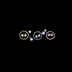 Japanese Anime for Soot Sprite Inspired for Car Stickers Decoration Rearview Mirror External Accessories Waterproof Vinyl Decals (ONLINE ORDER ONLY)