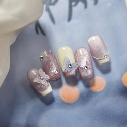 Colourful Butterfly Delicate Anmials Adhesive Nail Art Stickers Dreamy Winter Snowflake Rhinestone Manicure Decals Nail Supplies (ONLINE ORDER ONLY)