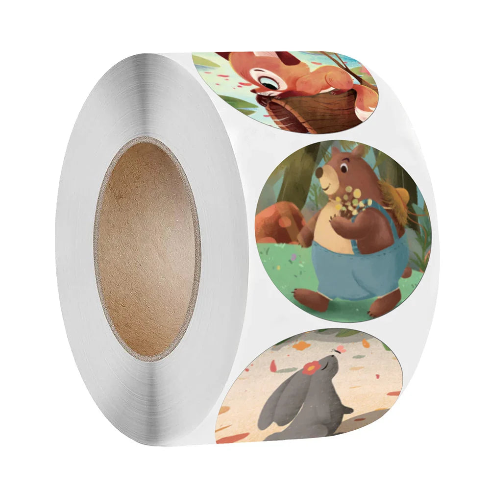 100-500pcs Dinosaur Animals Cartoon Stickers for kids school teacher Classroom Use Kids Toy Sticker Reward Encouragement Sticker (ONLINE ORDER ONLY)