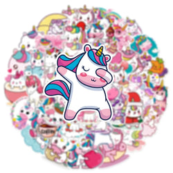 10/50Pcs Cute Cartoon Horse Stickers for Laptop Luggage Phone Car Scooter Funny Vinyl Decal for Kids Girl Children Gift (ONLINE ORDER ONLY)