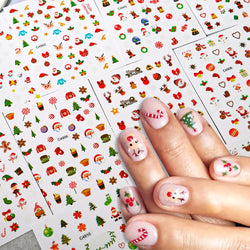 Merry Christmas Penguin Nail Art Sticker 3D Slider Deer Santa Claus Decal New Year Nail Decorations Sticker Manicure Accessories (ONLINE ORDER ONLY)
