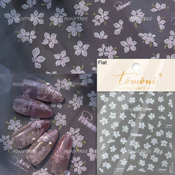Antique Changle Flower Chrysanthemum Jade Pendant Feathers Green Leaf Adhesive Nail Art Stickers Flat Embossment Manicure Decals (Online Order Only)