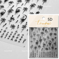Colorful Geometric Gem Wing Love Heart Bowknot Moon Star Figure Totem Line Retro Self Adhesive Nail Art Stickers Manicure Decals (ONLINE ORDER ONLY)