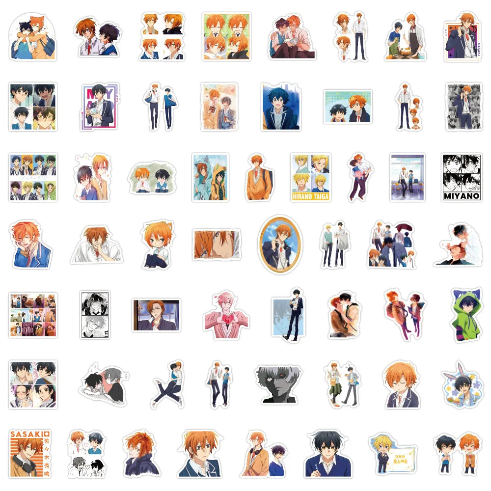 10/30/55/110PCS Sasaki and Miyano Stickers Rotten Boy Cartoon Stciekr Funny Anime Decals Laptop Guitar Car Bike Skateboard Toy (Online Order Only)
