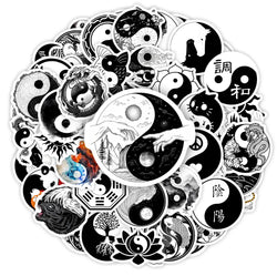 YinYang Stickers Balance Yoga Zen Art DIY Kids Toy Gift for Phones Laptops Bottles Luggage Decorative Graffiti Waterproof Decal (ONLINE ORDER ONLY)