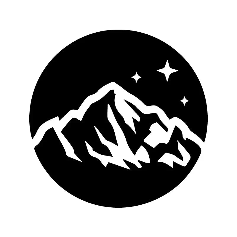 Snow Mountain Stickers,mountain&sky with stars,High quality for cars trucks motorcycles &laptops! (ONLINE ORDER ONLY)