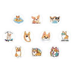 100-500pcs Cute Cartoon Dog Stickers for Kids Children's Packaging Animal Reward Sealing Label DIY Album Stationery Sticker (ONLINE ORDER ONLY)