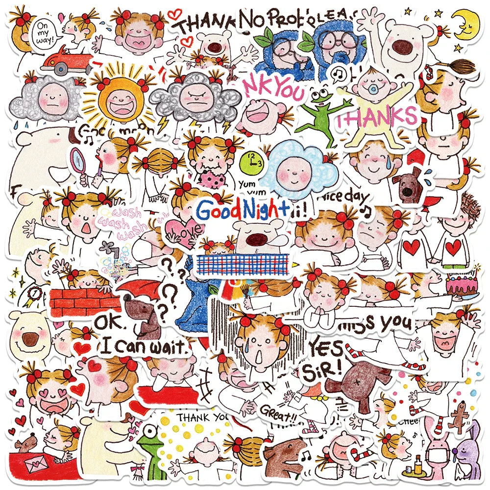 60PCS Cute COCO Girl Dog Vinyl Stickers for Car, Laptop, Phone, Diary, Kids Gift (ONLINE ORDER ONLY)