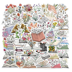 Cartoon Flower Stickers for Laptop, Phone, Water Bottle, Luggage, Scrapbook Decor (10/25/50pcs) (ONLINE ORDER ONLY)