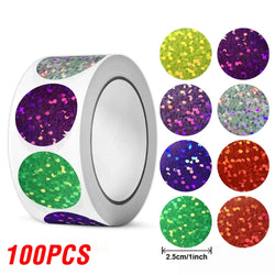100-500pcs Colorful Star Stickers for Kids Reward School Classroom Adhesive Holographic Stickers for Teachers Parents DIY Craft (ONLINE ORDER ONLY)