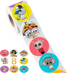 100-500PCS Cartoon Reward Sticker 8 Style Pattern Toys Label School Teacher Reward Stickers Animals Cartoon Scrapbook Decoration (Online Order Only)