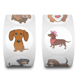 100-500pcs Dog Sticker for On Laptop Suitcase Cute Animal Cartoon Rewards Hand Account Tape Seal Label Stationery Stickers (ONLINE ORDER ONLY)