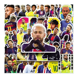 50Pcs Soccer Star Tribute Football Graffiti Stickers DIY Luggage Guitar Laptop Waterproof PVC Classic Toy Sticker Decals (ONLINE ORDER ONLY)