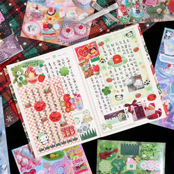50 Pages Cute Fragments Series Cut Film Sticker Book Y2K Sticker Journal Handbook Scrapbooking Kawaii Decoration Sticker Gift (ONLINE ORDER ONLY)