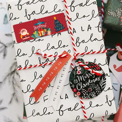 120pcs/roll Merry Christmas Stickers Cute Santa Claus Xmas Tree Thank You Labels For Gift Box Present Sealing Package Decoration (ONLINE ORDER ONLY)