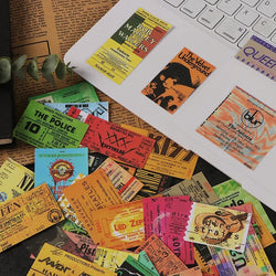 Rock Music Concert Ticket Sticker Packs (ONLINE ORDER ONLY)