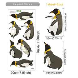 Watercolor Penguin Wall Sticker Nursery Decals Kids Room Decor (ONLINE ORDER ONLY)