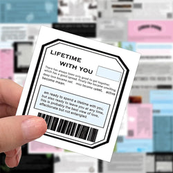 10/30/60PCS Cute Motivational Phrase Stickers Decals For Notebook Bike Phone Laptop Bike Fridge Luggage Car Funny Graffiti Toys (ONLINE ORDER ONLY)