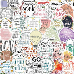 10/30/52PCS Jesus Bible Sticker Aesthetic Sketchbook PVC Laptop Diary Decoration Scrapbooking School Stationery Supply for Kids (Online Order Only)