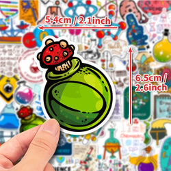 10/30/50/100pcs Science Physics Chemistry Lab Graffiti Stickers Laptop Scrapbook Suitcase Phone Diary Decoration Sticker Kid Toy (ONLINE ORDER ONLY)