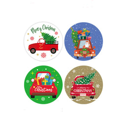 100-500pcs Christmas Stickers Retro Santa Stickers for Scrapbooking Christmas Decorations Envelopes Gifts (ONLINE ORDER ONLY)
