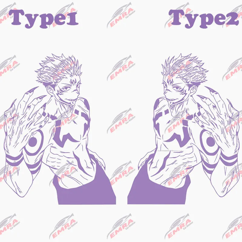Anime Large Stickers For Car Sticker Handsome Boy Window Body Hood Decoration Die Cutting Waterproof Prevent PVC Vinyl Decals (ONLINE ORDER ONLY)