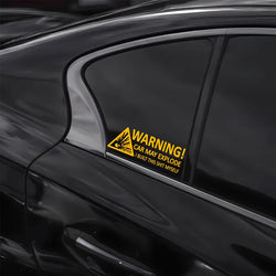 “WARNING! CAR MAY EXPLODE”CREATIVE&FUNNY stickers,high quality sticker for cars trucks motorcycles !For a Unique look! (ONLINE ORDER ONLY)