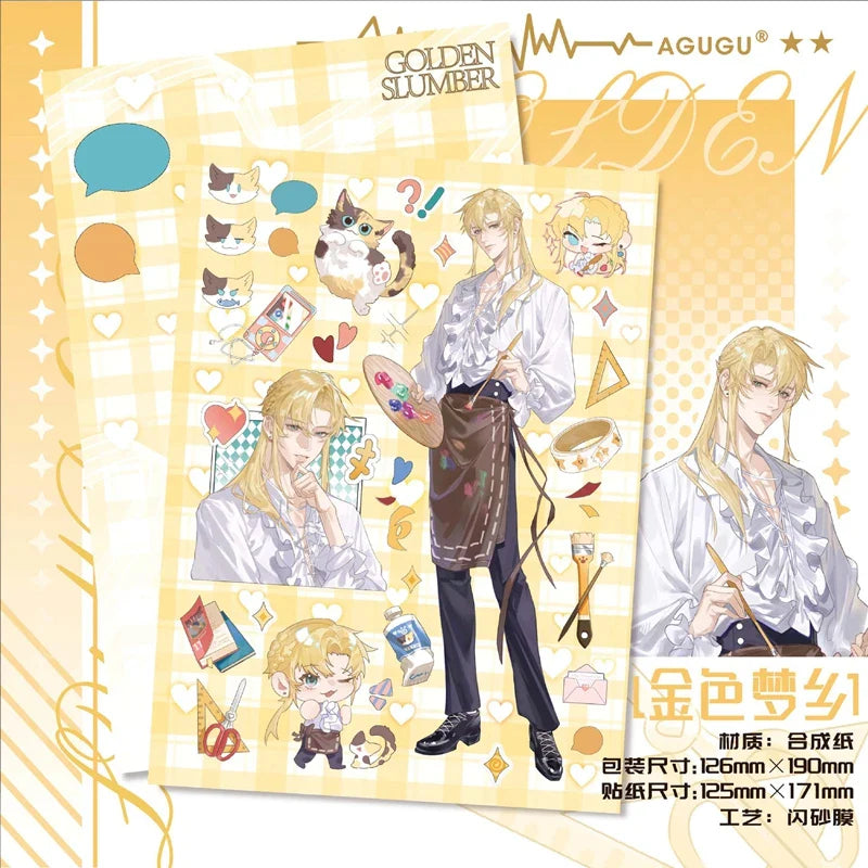1Pc Cute Anime Man Sticker Cartoon Cool Character Deco Scrapbook DIY Material Decoration Stationery Stickers (Online Order Only)