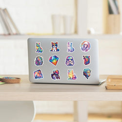 50Pcs Cyberpunk Style Symphony Series Graffiti Stickers Suitable for Laptop Helmets Desktop Decoration DIY Stickers Toys (Online Order Only)