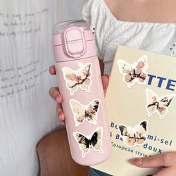 30Pcs Princess Color Aesthetic Butterfly Stickers Pack Phone Case Sticker Journal Accessories Scrapbooking Supplies (ONLINE ORDER ONLY)