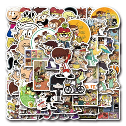 50pcs The Loud House Stickers for Luggage, Phone, Car, Laptop, Refrigerator (Online Order Only)