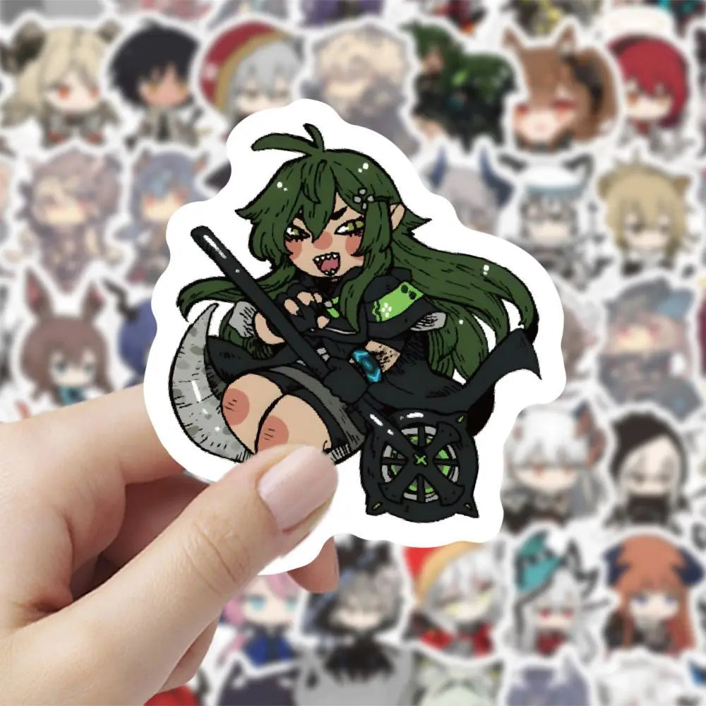 10/30/60PCS Arknights Stickers Cute Cartoon Sticker ACGN Game Graffiti Decals Laptop Phone Guitar Car Bike Skatebaord Kids Toys (ONLINE ORDER ONLY)