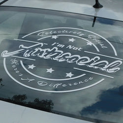 Antisocial Roundness for Car Sticker Individuation Decoration Windshield Rear External Accessories Waterproof Pvc Vinyl Decals (ONLINE ORDER ONLY)