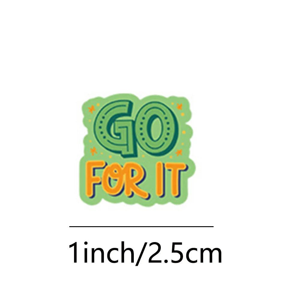 100-500pcs Word Motivational Stickers Cute Reward Stickers for School Teacher Kids Student Stationery Toys Kids (Online Order Only)