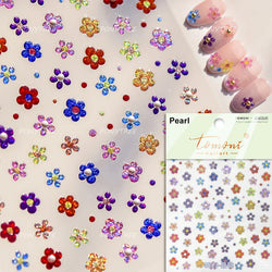 Lovely Colored Flower Fried Egg Petal Love Heart Cartoon Pink Yellow Purple Blue Delicate Charm Nail Art Stickers Manicure Decal (ONLINE ORDER ONLY)