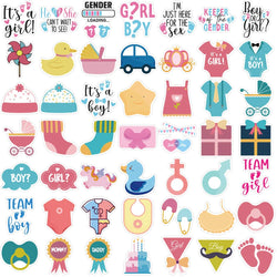 52PCS Ins Style Baby Stickers Cute For Gift DIY Kids Notebook Luggage Motorcycle Laptop Refrigerator Decals Graffiti sticker (Online Order Only)
