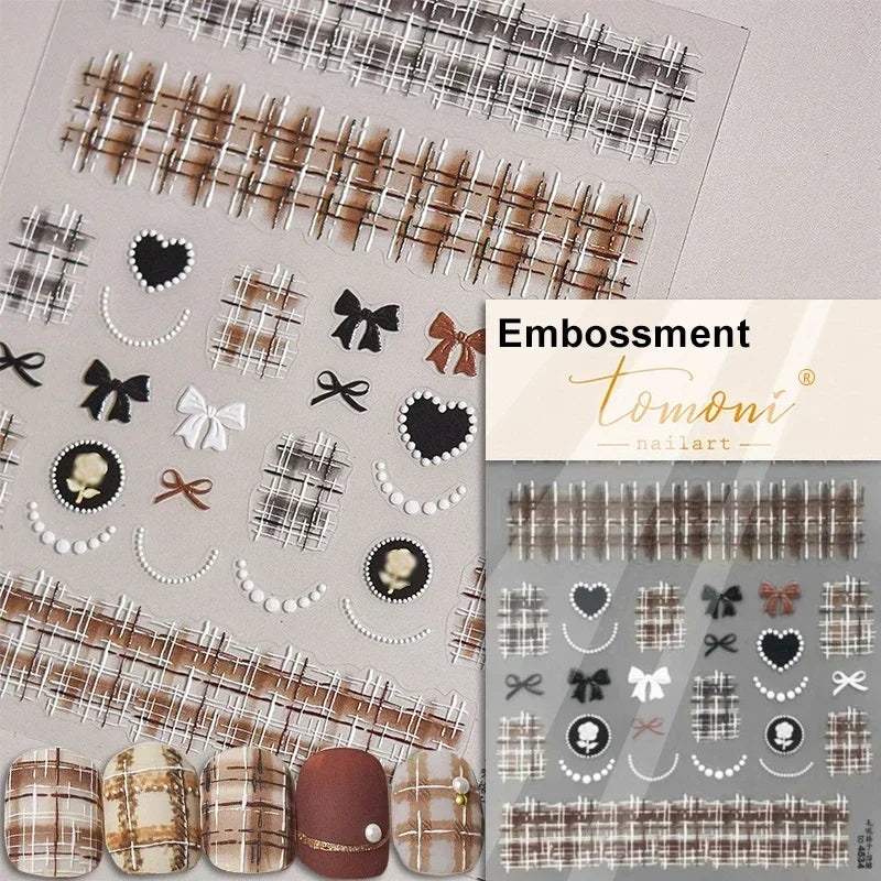 Shiny Colorful Color Block Fragment Square Fragment Grid Rhombus 3D Self Adhesive Nail Art Stickers Rhinestone Manicure Decals (Online Order Only)