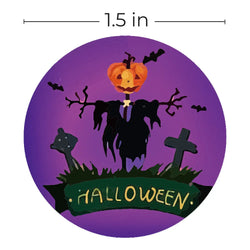 100-500PCS Halloween Pumpkin Bat Sealing Sticker Happy Halloween Sticker For Kids Party Baking Accessories Tools DIY (ONLINE ORDER ONLY)